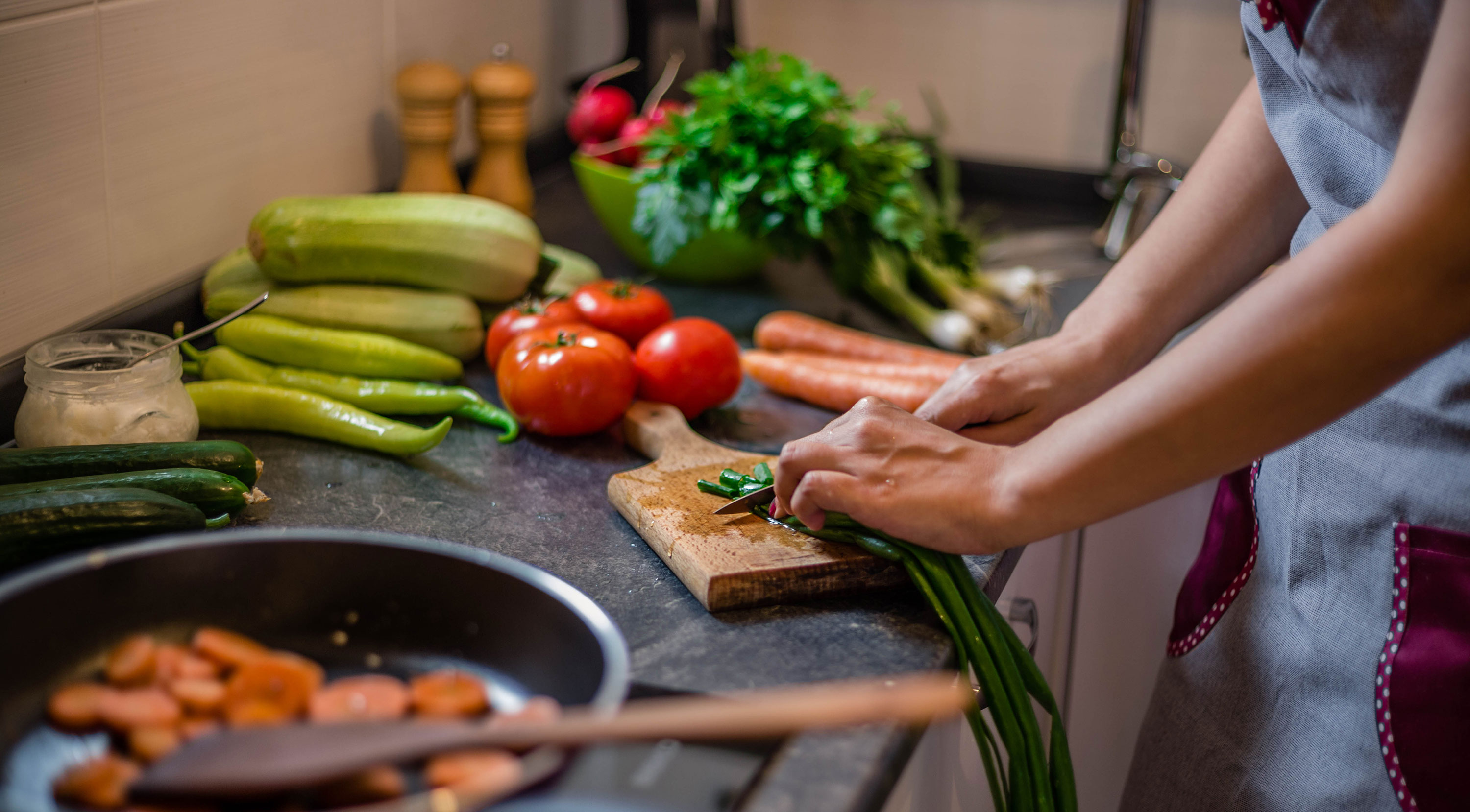 person preparing meal